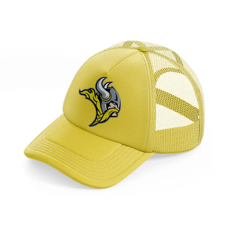 minnesota vikings retro gold trucker hat