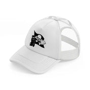 captain flag white trucker hat