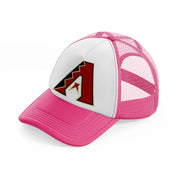 arizona diamondbacks classic neon pink trucker hat