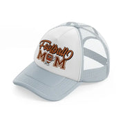 football mom grey trucker hat