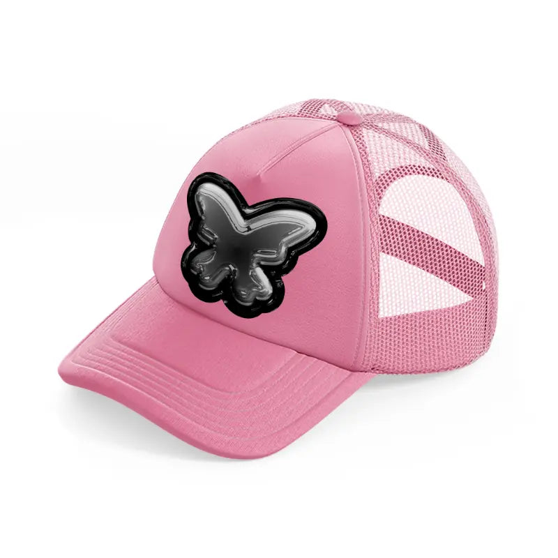 butterfly pink trucker hat