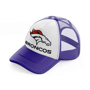 denver broncos logo purple trucker hat