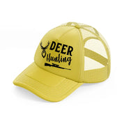 deer hunting gold trucker hat