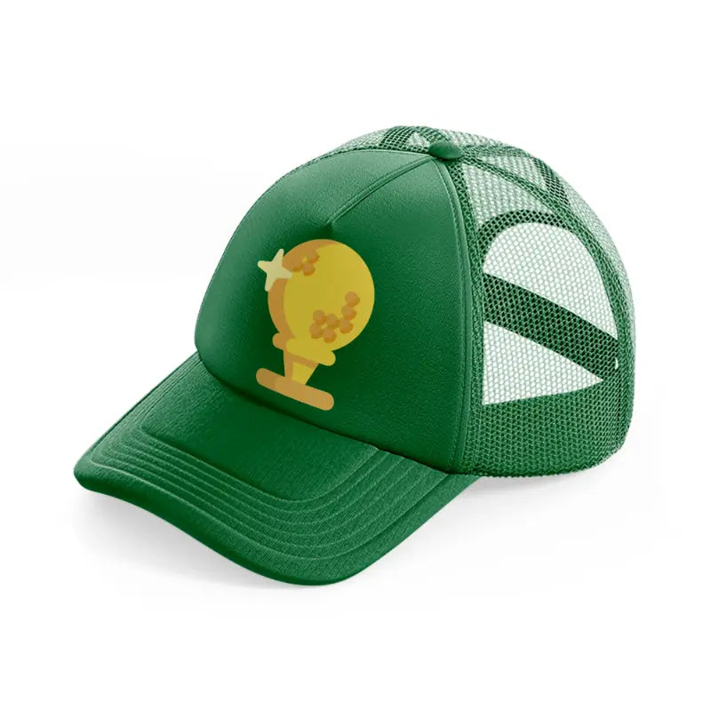 golf ball trophy green trucker hat