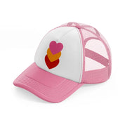 groovy 60s retro clipart transparent 31 pink and white trucker hat