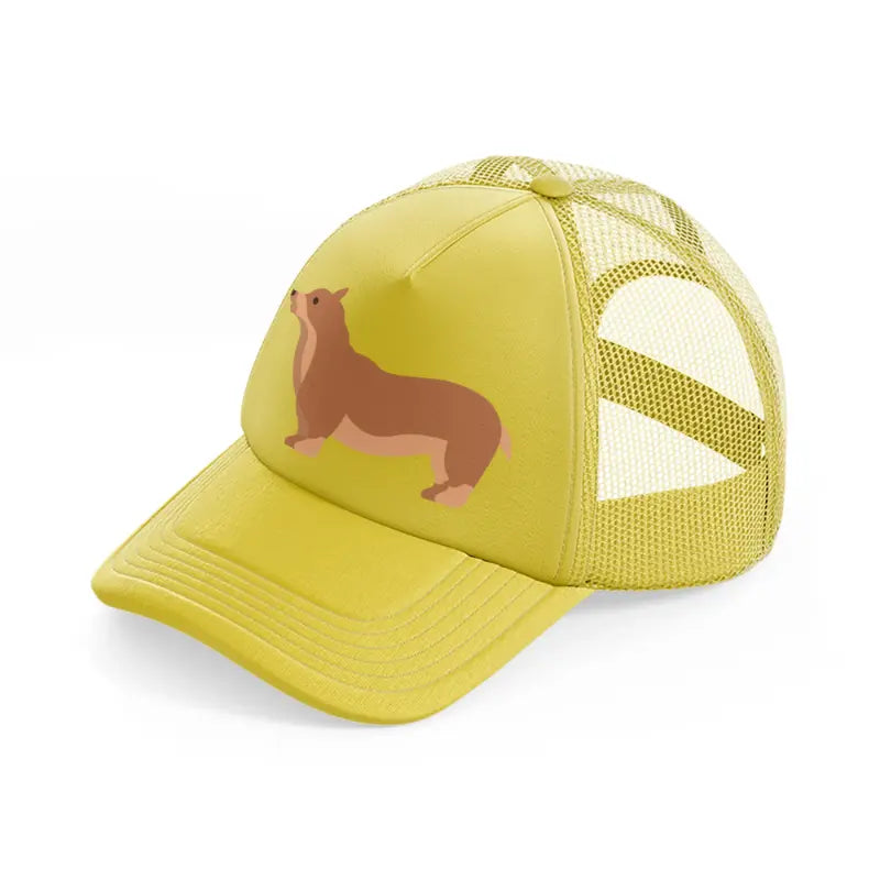 012 corgi gold trucker hat
