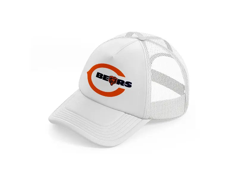 chicago bears logo white trucker hat