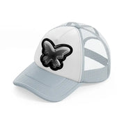 butterfly grey trucker hat