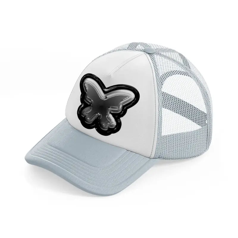butterfly grey trucker hat