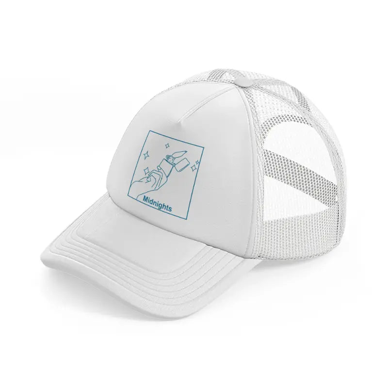 midnights white trucker hat