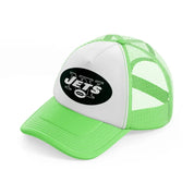 new york jets badge lime green trucker hat