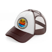 summer paradise surf beach brown trucker hat