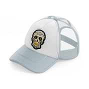pittsburgh steelers skull grey trucker hat