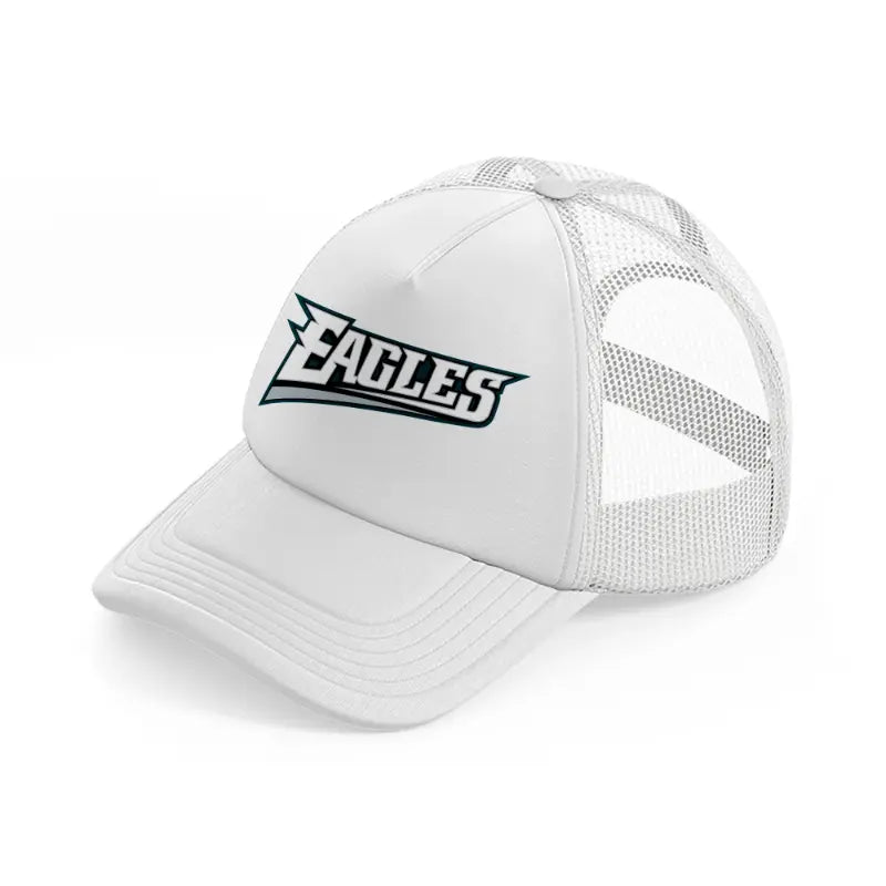 eagles white trucker hat