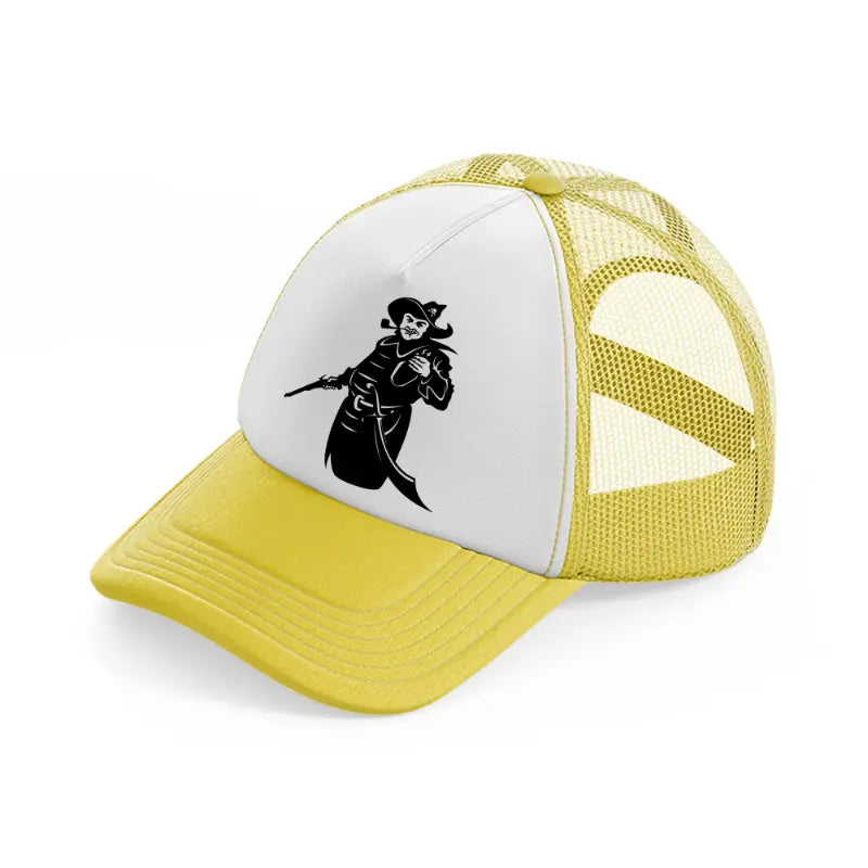 pirate piping yellow trucker hat