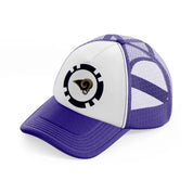 los angeles rams fan purple trucker hat