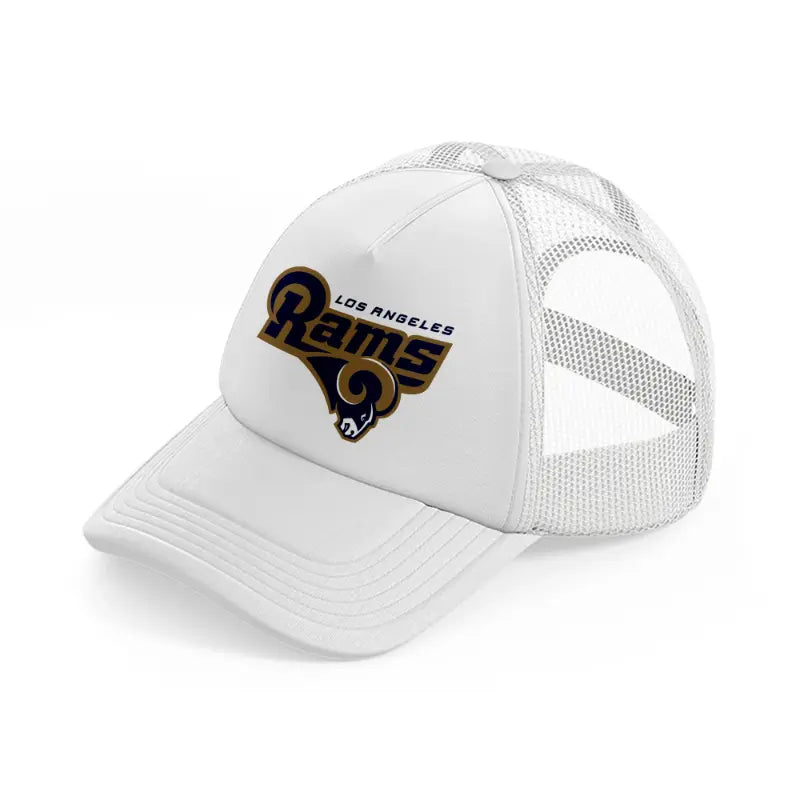 los angeles rams retro white trucker hat