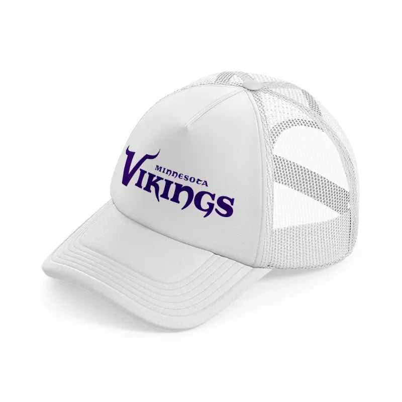 minnesota vikings purple white trucker hat