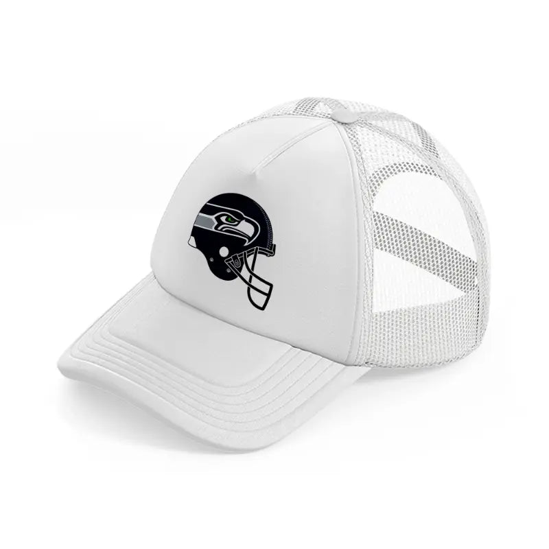 seattle seahawks helmet white trucker hat