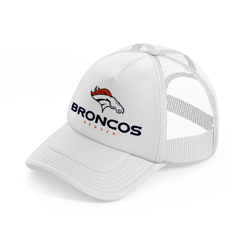 broncos denver white trucker hat