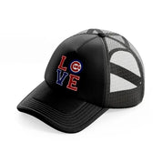 love cubs black trucker hat