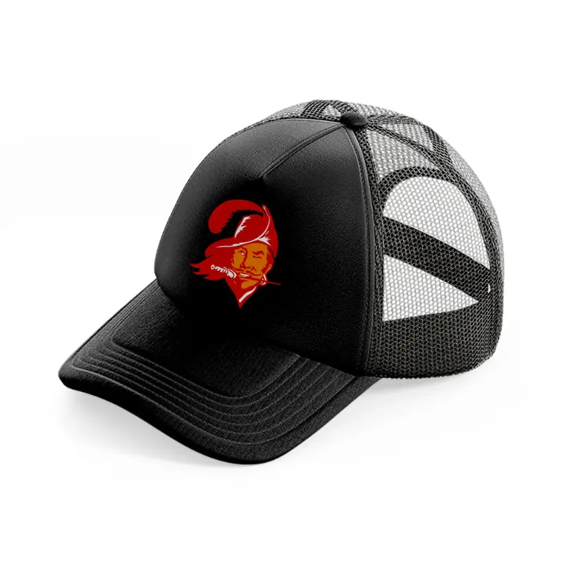 tampa bay buccaneers retro black trucker hat