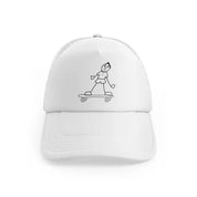 Person Riding Skateboardwhitefront view