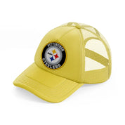 pittsburgh steelers gold trucker hat