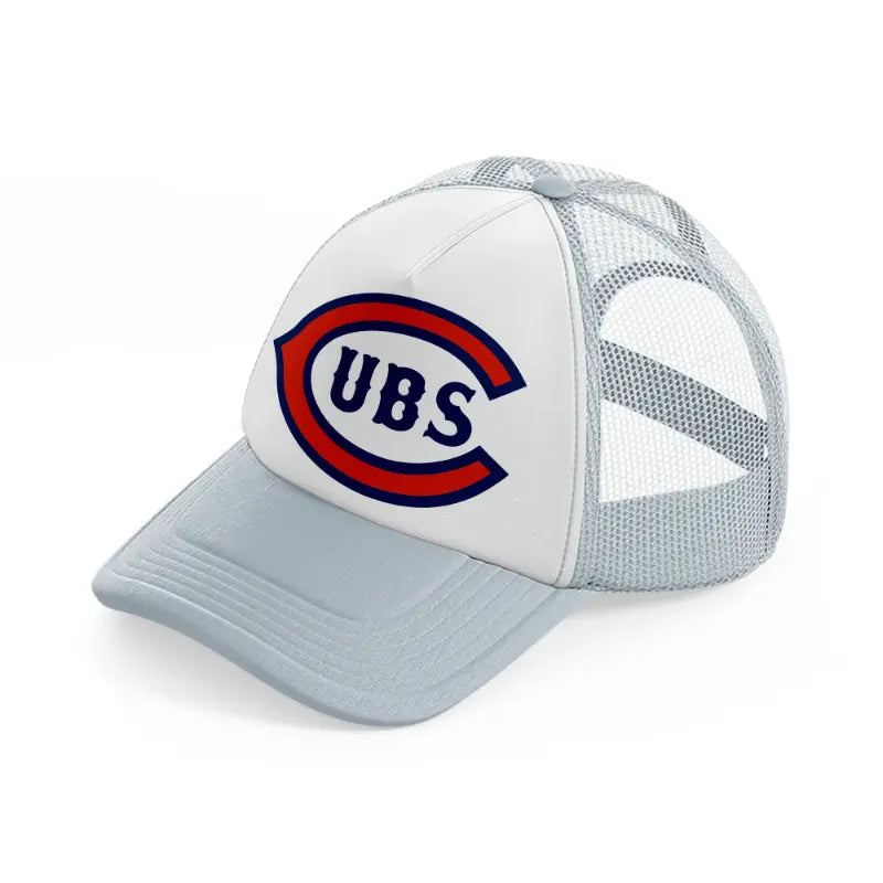 chicago cubs vintage grey trucker hat