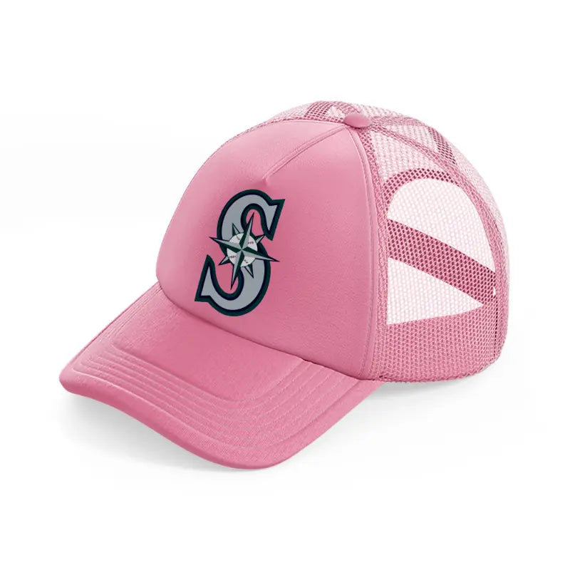 seattle mariners pink trucker hat