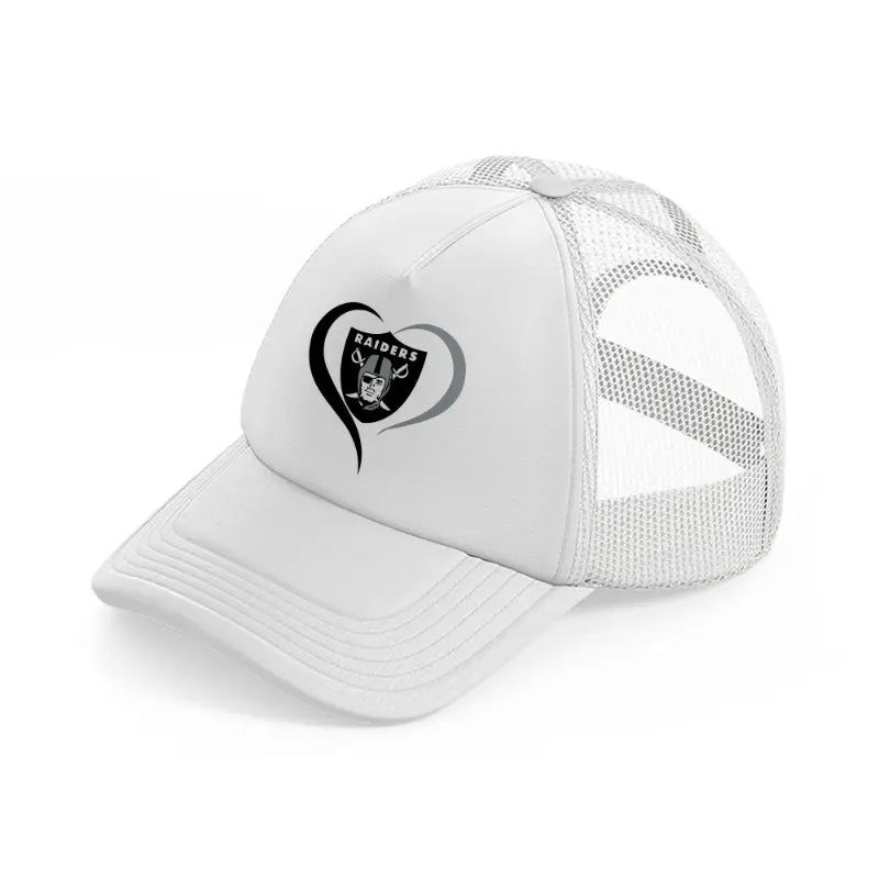 oakland raiders lover white trucker hat