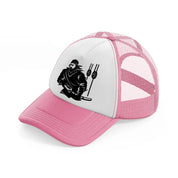 pirate crew vector pink and white trucker hat