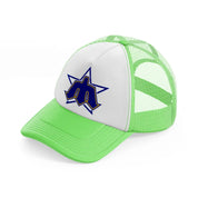 seattle mariners retro lime green trucker hat