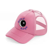 meet me at midnight blue pink trucker hat