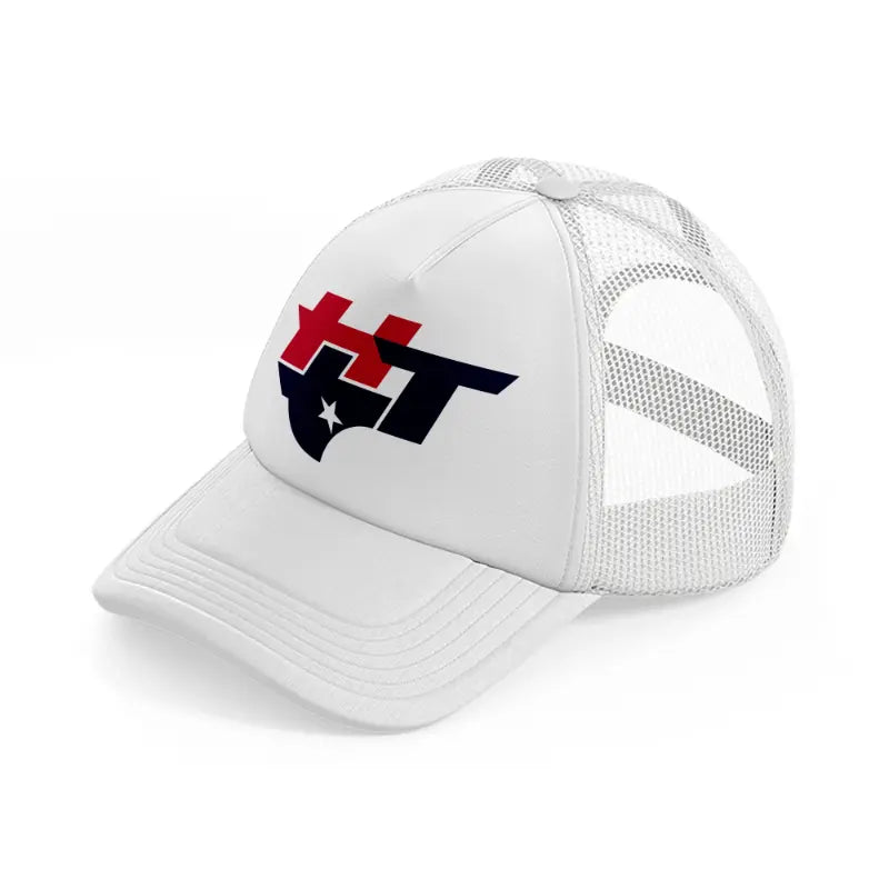 houston texans artwork white trucker hat