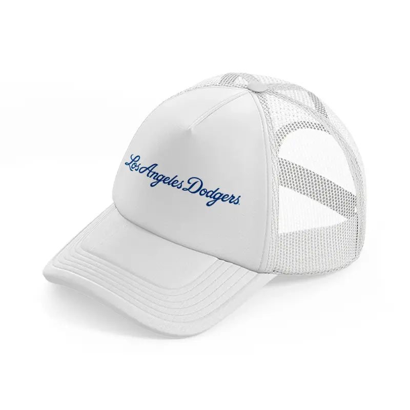 los angeles dodgers retro white trucker hat