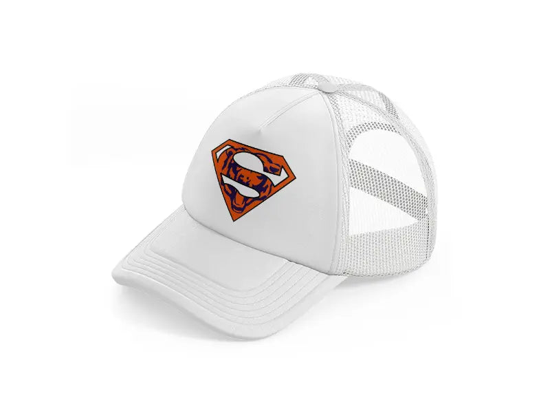 chicago bears super hero white trucker hat
