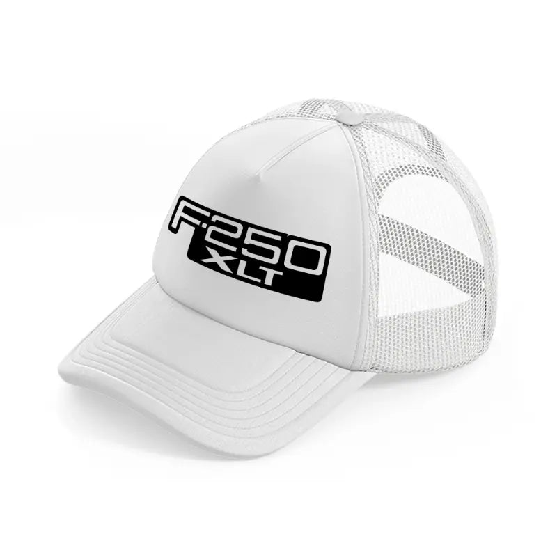 f.250 xlt white trucker hat