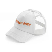 beach babe white trucker hat