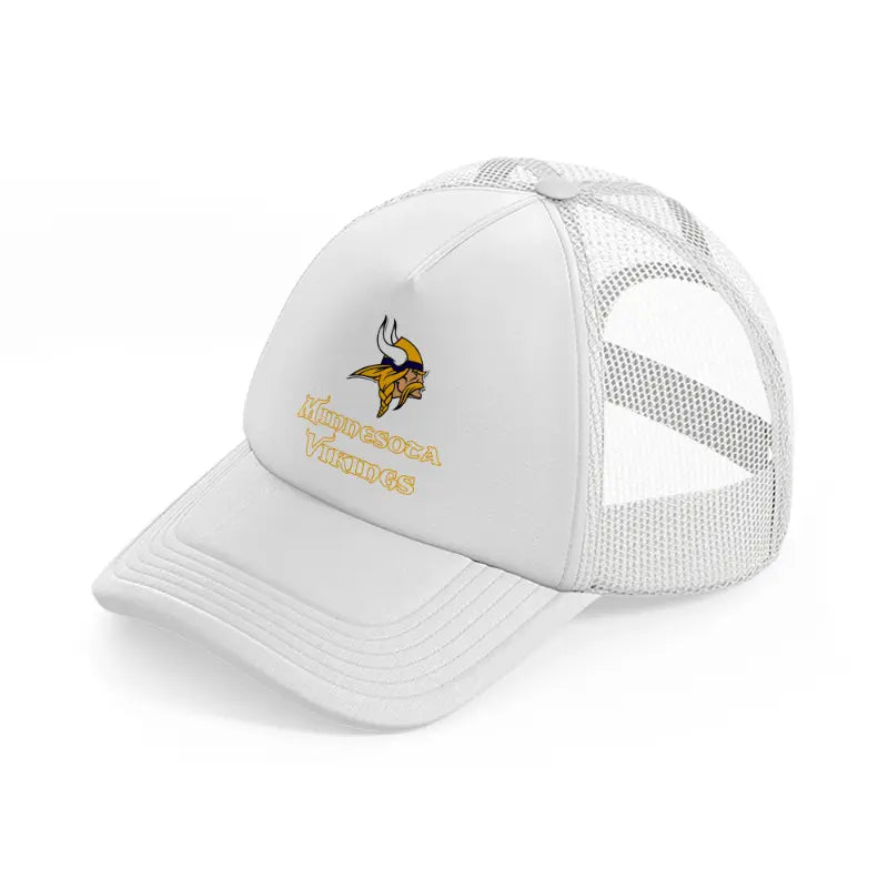 minnesota vikings logo white trucker hat