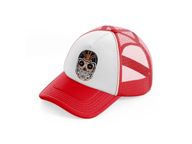 chicago bears mexican helmet red and white trucker hat