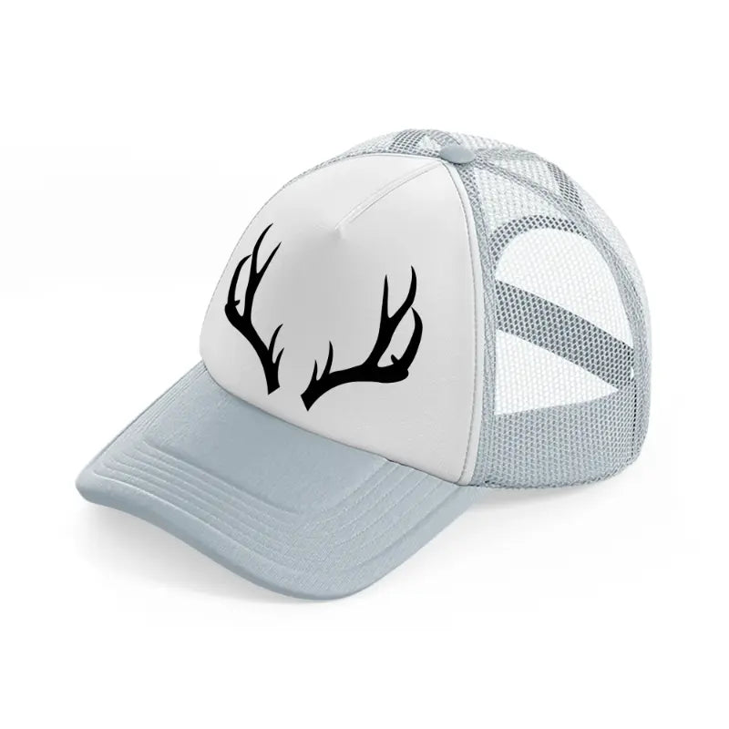 deer horn grey trucker hat