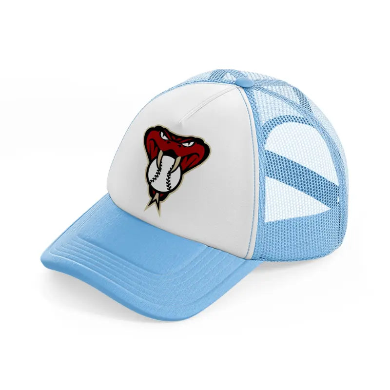 arizona diamondbacks emblem sky blue trucker hat