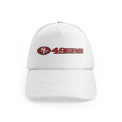49ers Logo With Textwhitefront view