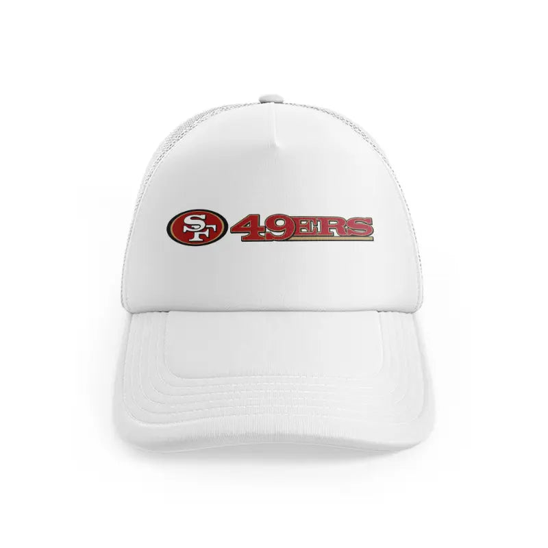 49ers Logo With Textwhitefront view