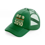 awesome since 2010 balls green trucker hat