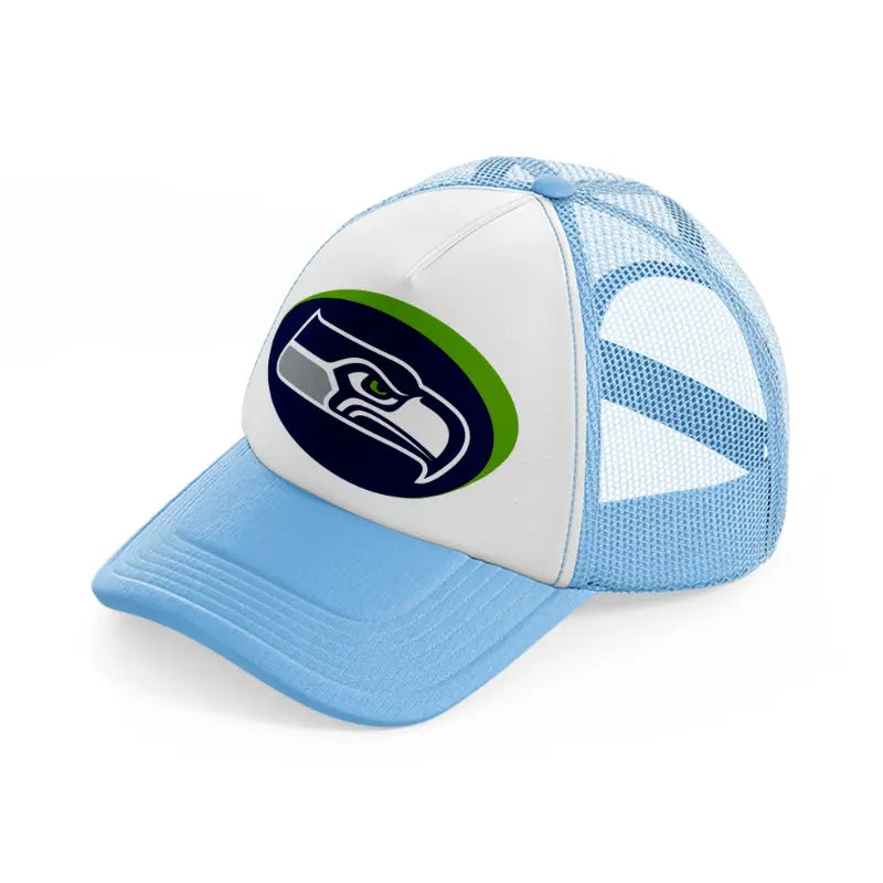 seattle seahawks 3d sky blue trucker hat