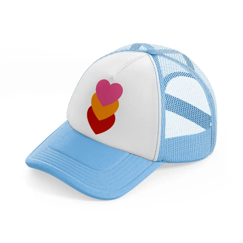 groovy 60s retro clipart transparent 31 sky blue trucker hat