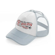 candy canes grey trucker hat