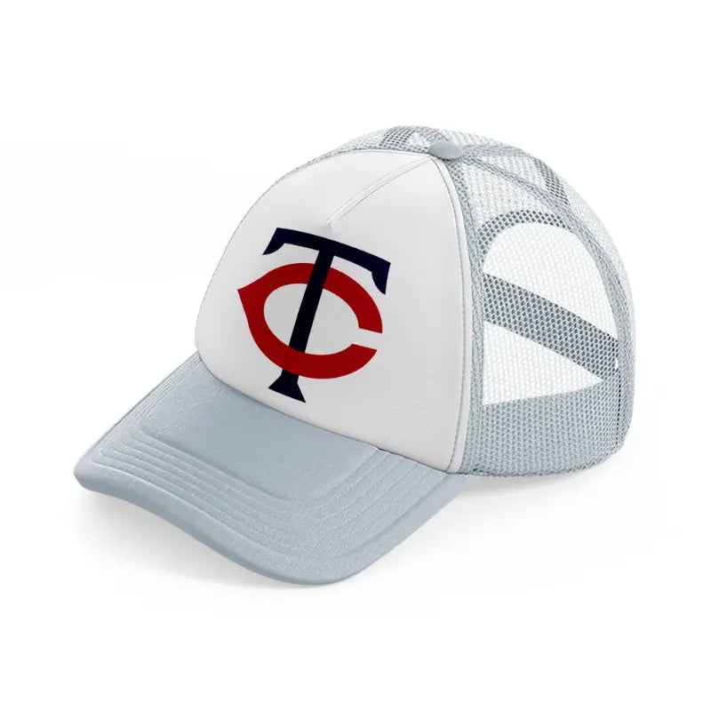 minnesota twins letters grey trucker hat